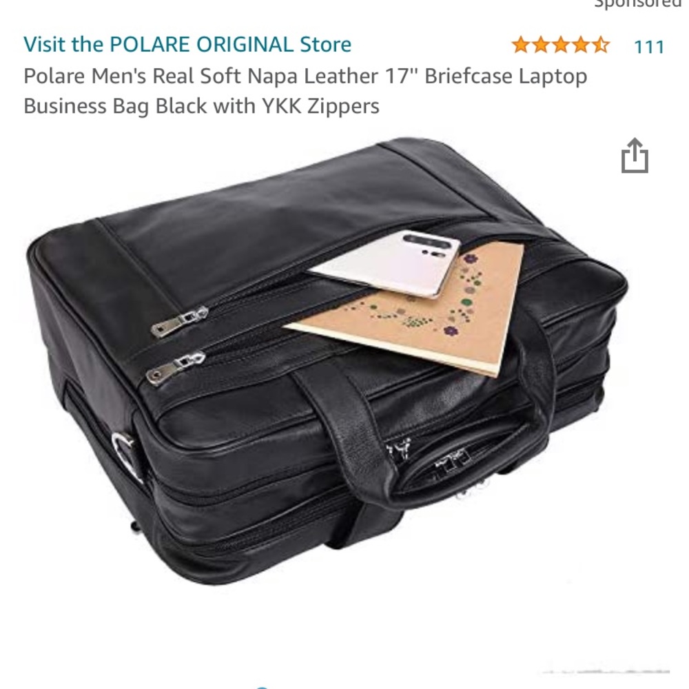 Men’s leather briefcase